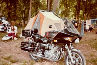 Our Campsite at Loretta’s Lynn’s Ranch 1982. Author’s photo