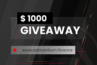 Admantium Finance Giveaway