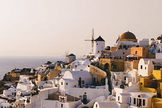 Oia at sunset