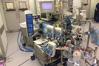 A heart lung machine used at Great Ormond St Hospital