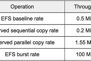 The Challenges of EFS