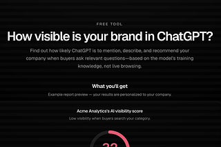 Obsurfable’s free AI Visibility Checker is way more fun than it should be