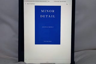 ‘Minor Detail’ Book Review: It’s Never a Fiction