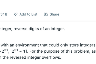 Leetcode #7 — Reverse Integer (Python)