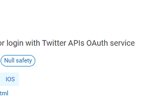 Flutter: Login with Twitter Oauth V2.0