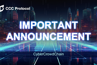 CyberCrowd Important Announcement