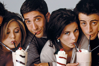 The cast of the popular sitcom Friends