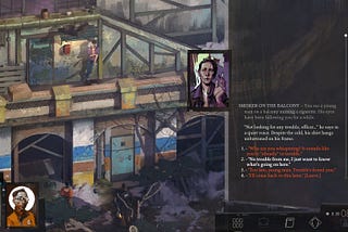 The Smoker on the Balcony is the sweetest/gayest moment of Disco Elysium