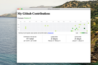 Github Personal Contribution Desktop App