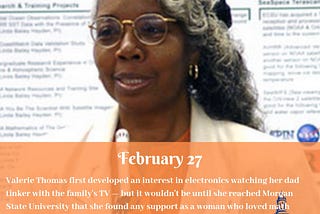 February 27: Valerie Thomas, Another of NASA’s ‘Hidden Figures’