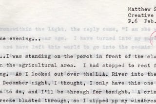 Start of a class assignment that was my first attempt to write about Mary Ann Henderson’s death