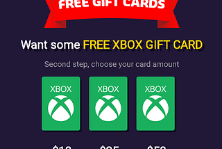 Free XBOX Gift Card