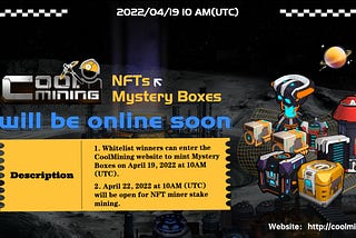 CoolMining NFTs Online Notice