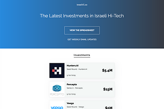 How I Built This: IsraelVC