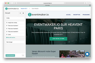 Créer un mini-site événementiel en quelques minutes avec Eventmaker