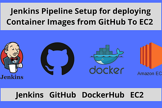 Jenkins Pipeline Setup for Container, Docker Images (GitHub, EC2, Docker Hub, Jenkins)