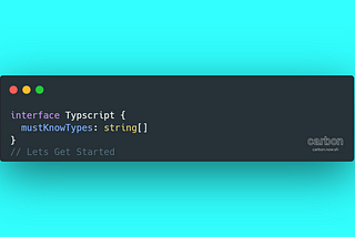 Typescript Must-Know Types