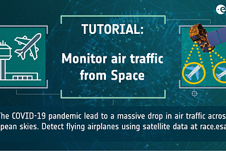 The pandemic disruption of air traffic -as seen from Space