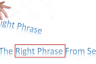 Extract the right Phrase From Sentence