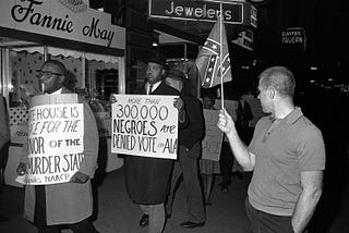 White politicians were coercing African Americans to vote long before civil rights