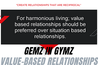 Value-Based Relationships