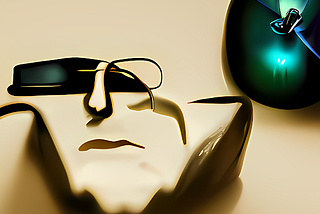 Abstract pic of Steve Jobs