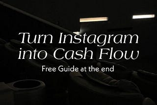 Turn Instagram into your ATM