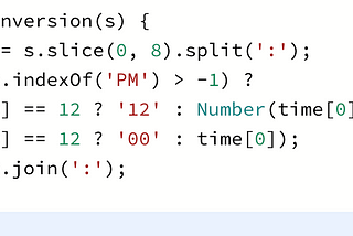 Time Conversion Algorithm in Javascript