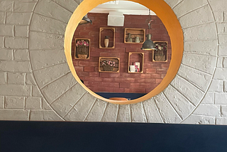 Through the yellow door