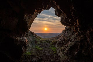 Image by jeremyabaxter — Adobe Stock — Sunset on the last hiding place of king Caractacus, a cave on the hill fort of Caer Caradoc in Shropshire, England