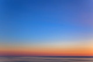 Sunset sky on beach