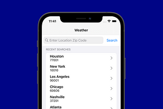 Weather App Preview