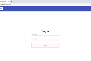 Simple Login UI with Angular and Material Design