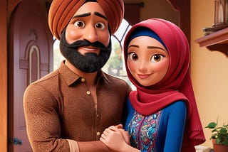 Turban Boy and Girl Love Image Free Download