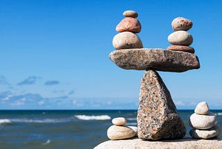 Rocks balancing