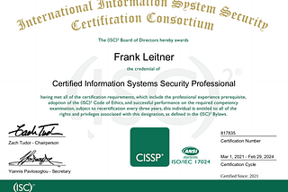 CISSP: Exam thoughts and learning materials
