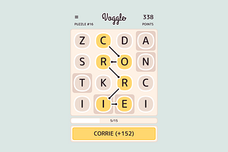 Voggle — a challenging word game
