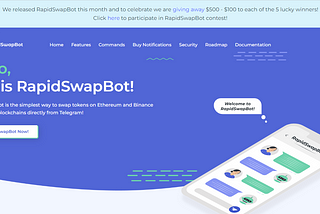 $500 RapidSwapBot Giveaway