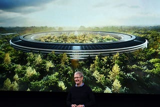 The Apple Park in Cupertino, California