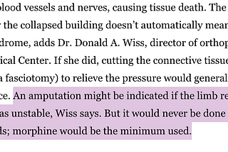 A prominent trauma surgeon once said amputations would “never” happen without anesthesia.