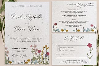 Eco Wedding Invites | Littlegreenwedding.com