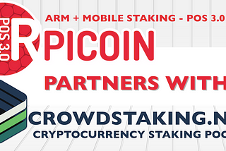 Partnership announcement with crowdstaking.net