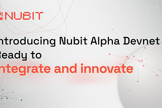 Introducing Nubit Alpha Devnet: Ready to Integrate and Innovate