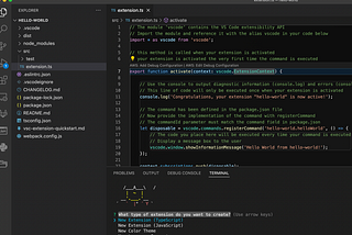 Building Your First VsCode extension