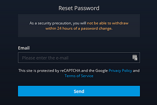 Reset Password Endpoint