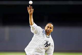 Stephen A. Smith Grilled After Botching First Pitch