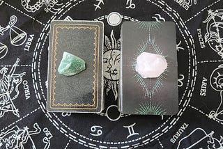 Pick a card tarot reading piles — true love vs karmic lesson with crystals and oracle decks