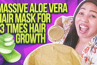 MASSIVE ALOE VERA hair mask for 3 times hair growth