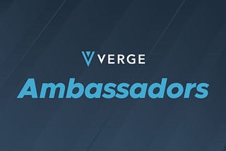 Verge Ambassador Program