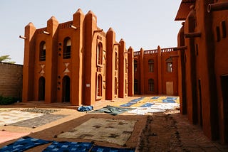 Indigene Architektur in Ségou, WestAfrika, Mali.